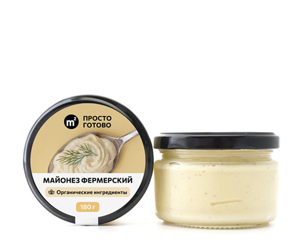 Майонез фермерский, на органических куриных желтках, 180 г