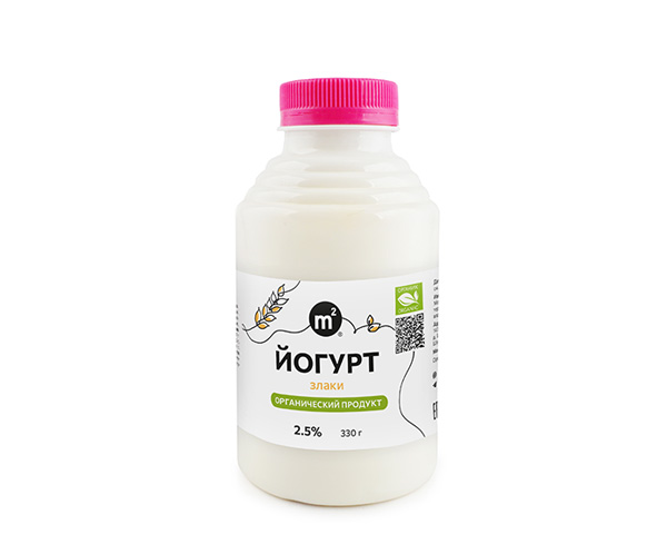 Йогурт со злаками питьевой, м.д.ж. - 2,5%, 330 мл