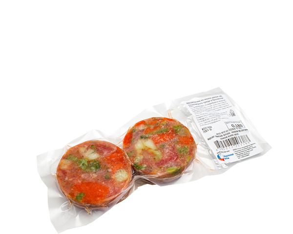 Медальоны из нерки и тунца замороженные, с брокколи, 180 г