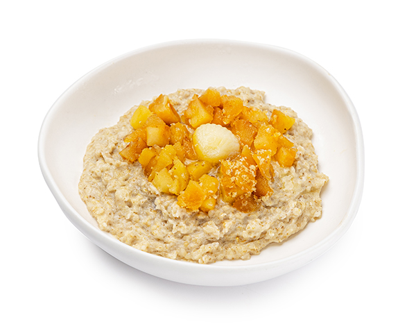 Каша молочная овсяная с яблоками, грецкими орехами и корицей, 250 г