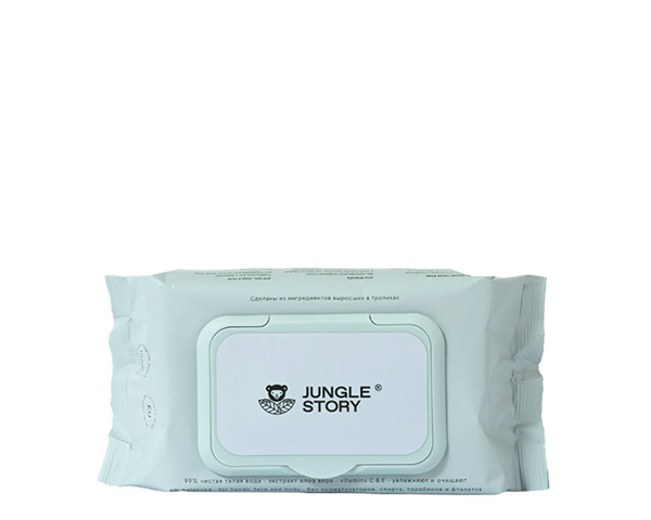 Салфетки влажные из бамбуковой целлюлозы, 80 шт.