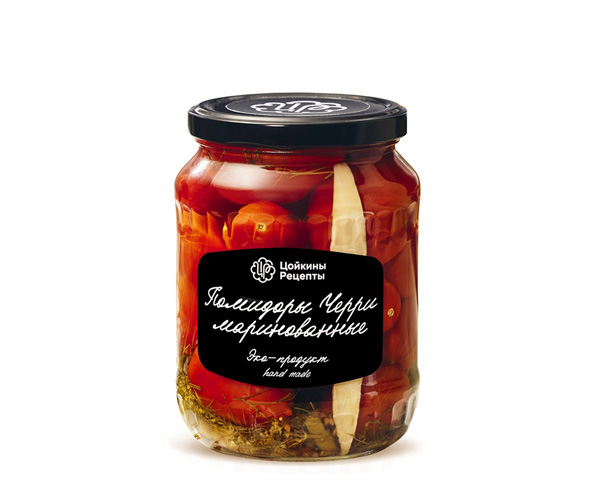 Томаты черри маринованные, 670 г