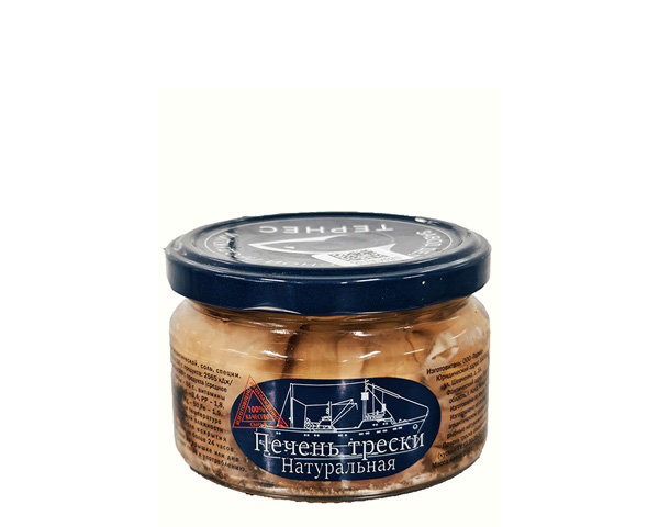 Печень трески атлантической из охлажденной рыбы, 200 г
