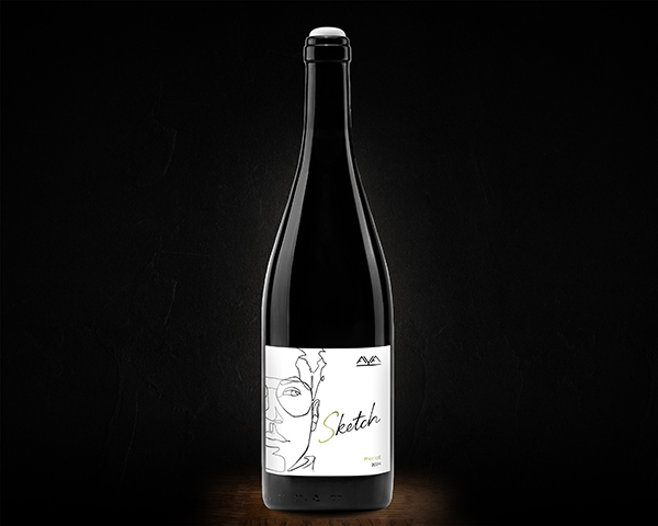 Sketch Merlot, Aya Organic Wine 