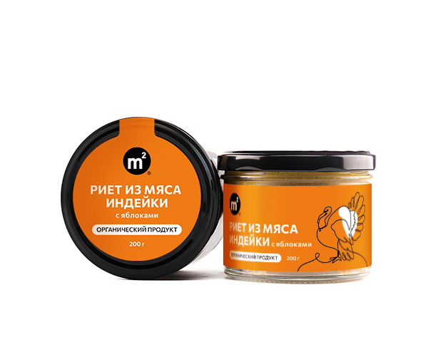 Риет из мяса индейки с яблоками, 200 г