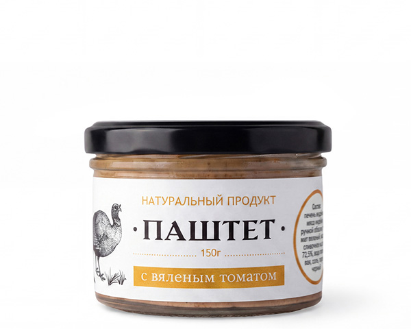 Паштет из печени индейки  с вялеными томатами, 150 г