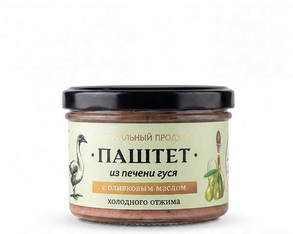 Паштет из печени гуся с оливковым маслом, 150 г