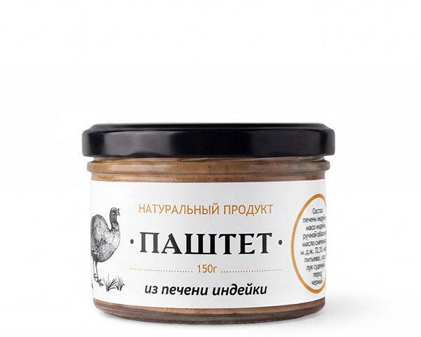 Паштет из печени индейки со сливочным маслом, 150 г