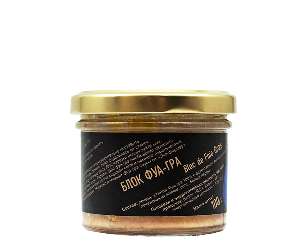 Блок фуа-гра из утиной печени, 100 г