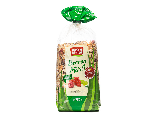 Мюсли с ягодами и фруктами, 750 г