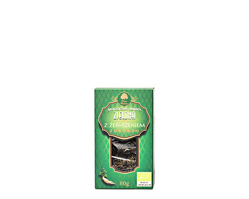 Чай зелёный с корнем женьшеня, 80 г